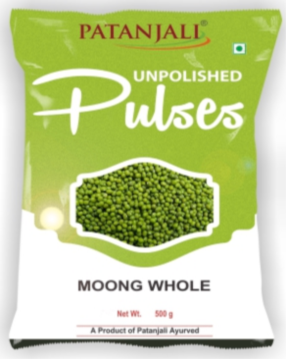 Patanjali Green Gram ( Whole ) ( Moong Sabut )- 500g